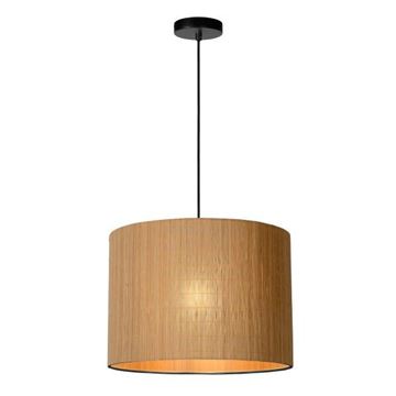 Lucide Magius pendel Ø42cm E27 sort / bambus