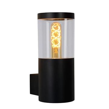 Lucide Fedor væglampe E27 H23cm IP44 sort