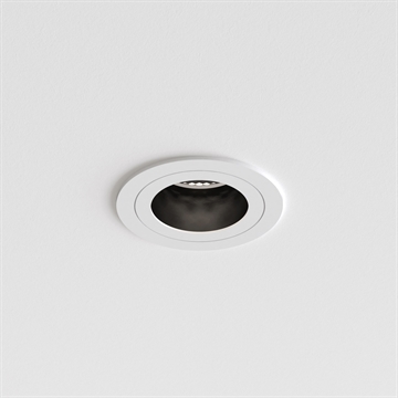 Astro Pinhole Slimline Round Fixed GU10 IP65 mat hvid