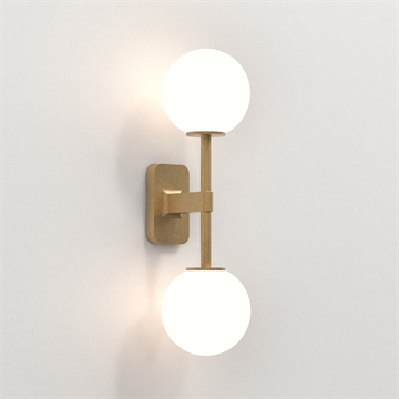 Astro Tacoma Twin væglampe antik messing IP44