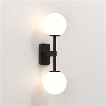 Astro Tacoma Twin væglampe mat sort IP44