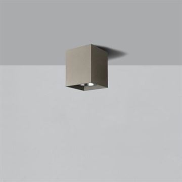 Perseo loftlampe grå cement LED 9W 3000K IP65, dæmpbar