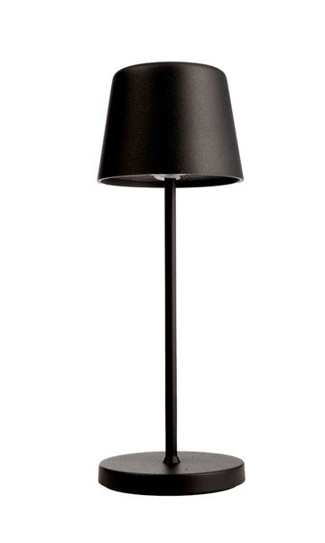 Canis Mini genopladelig bordlampe Sort