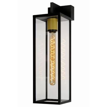 Lucide Laurens væglampe H50cm E27 IP54 sort