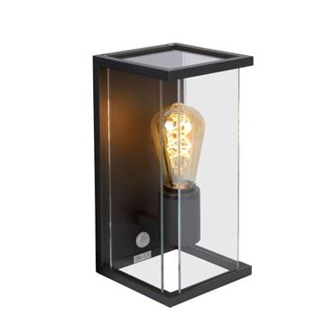 Lucide Claire væglampe med PIR sensor E27 IP54 antracit