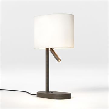 Astro Venn Table Reader E27 bordlampe med LED læsespot bronze