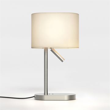 Astro Venn Table Reader E27 bordlampe med LED læsespot mat alu