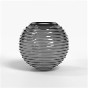 Astro Nara Globe Ribbed Glass kuppel Ø160 røgfarvet IP44