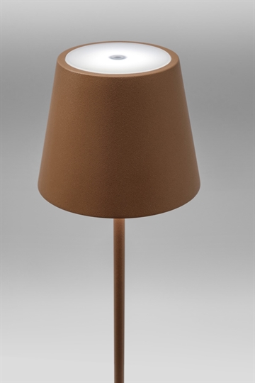 Lupia Outarg brun led bordlampe genopladelig - kan også bruges udendørs IP54 