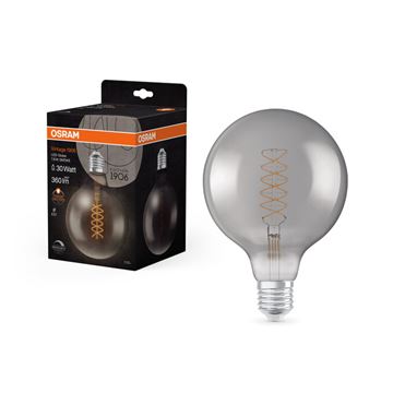OSRAM Vintage 1906 Spiral Ultra Thin Globe125 DIM Smoke Dæmp 7,8W=30W E27