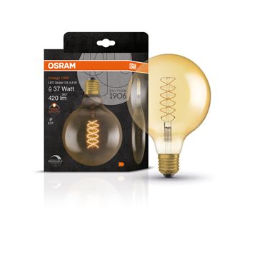 Osram LED Vintage 1906 Globe 125 Spiral Ultra Tynd DIM Gold 4,8W=37W E27