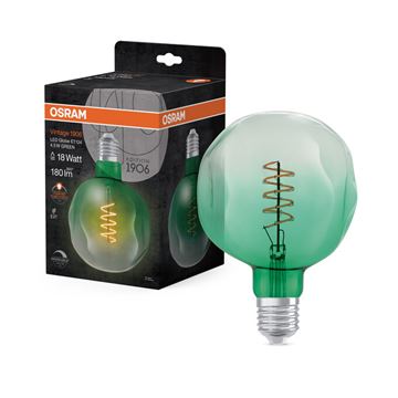 OSRAM Vintage 1906 Globe124 Spiral DIM 4.5W=18W Grøn E27