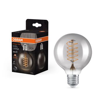 OSRAM Vintage 1906 Straight Ultra Thin Globe80 DIM Smoke 7,8W=30W E27
