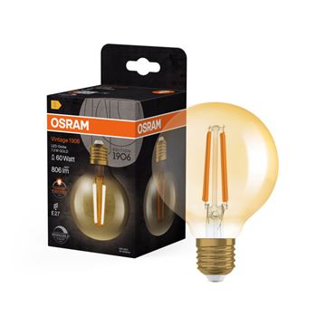 OSRAM Vintage 1906 Globe 80 DIM Gold filament 7,2W=60W E27