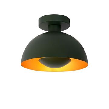 Siemon Flush loftlampe metal Ø 25cm E27 grøn