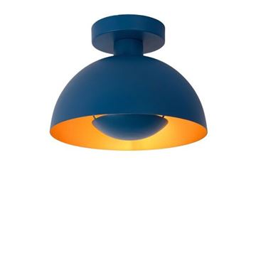 Siemon Flush loftlampe metal Ø 25cm E27 blå