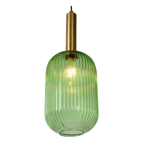 Lucide Maloto glas pendel Ø20cm E27 green