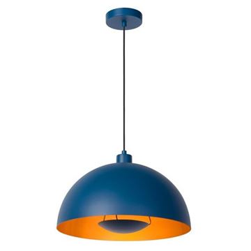 Siemon metal pendel Ø 40cm E27 blå