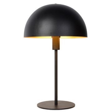 Siemon bordlampe metal Ø 25cm H 40cm E14 sort