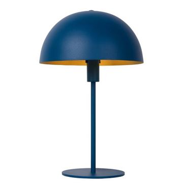 Siemon bordlampe metal Ø 25cm H 40cm E14 blå