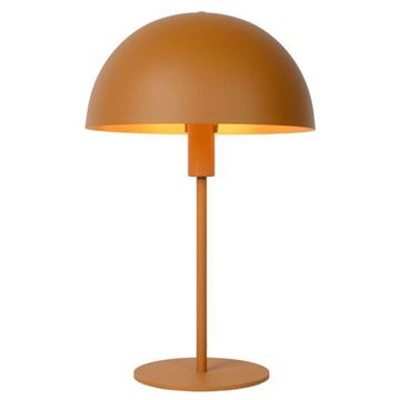 Siemon bordlampe metal Ø 25cm H 40cm E14 okker gul
