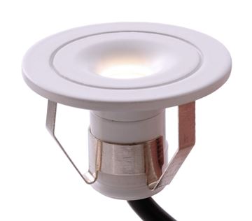 Punto Lumi Ø30mm 1W 3000K 350mA mat hvid 