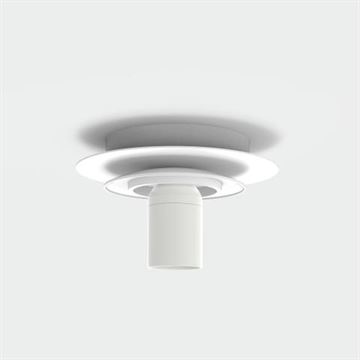 Parma væg- og loftlampe mat hvid IP44 ekskl. glas skærm
