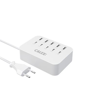 Calex USB oplader 10 Ports: 5 x USB-C & 5 x USB-A