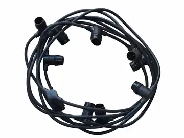 Lyskæde 7,5mtr. 10 x B22 fatninger 2x1,5mm2 IP44 230V