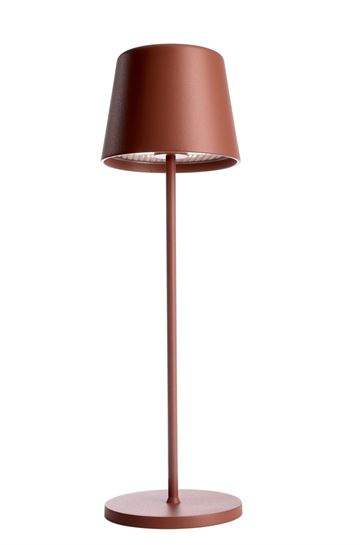 Canis genopladelig bordlampe Terracotta