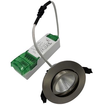 Diamont LED 6W 2700K 230V IP44 dæmpbar børstet alu - 39 stk. tilbage