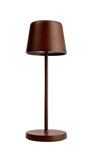 Canis Mini genopladelig bordlampe Rust