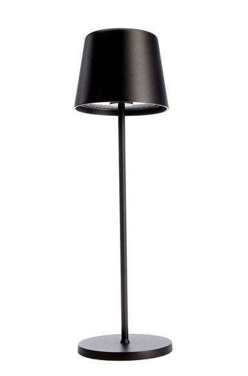 Canis genopladelig bordlampe Sort