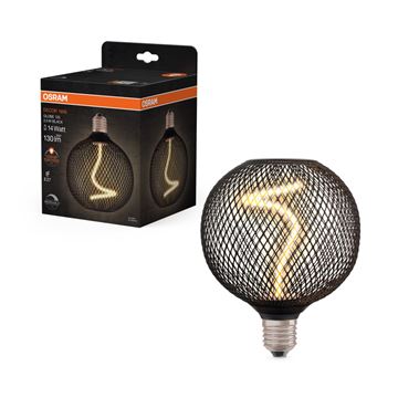 OSRAM Vintage 1906 Decor Globe 125 Spiral Sort DIM LED 818 E27 3,5W=14W