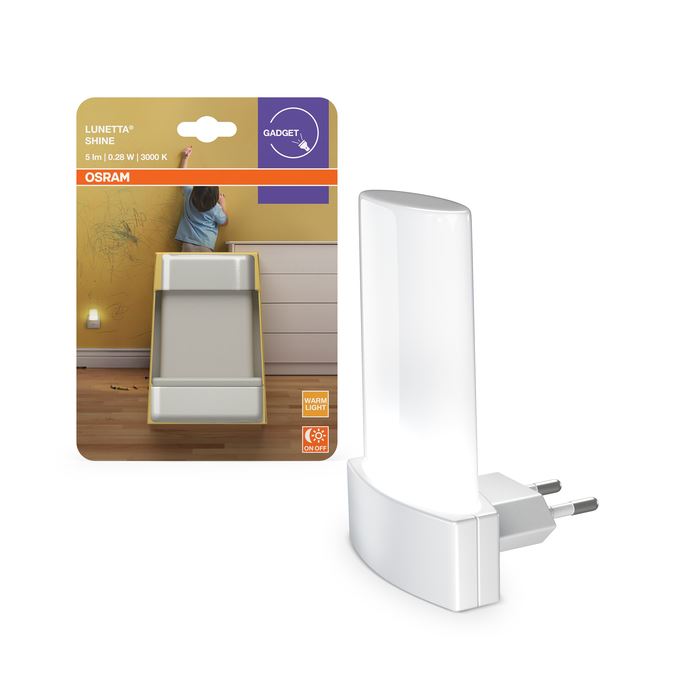 OSRAM LUNETTA Shine White hvid sensor natlampe