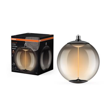 OSRAM Vintage 1906 Globe Big Ball Filament Magnetic DIM 12W=35W Smoke E27