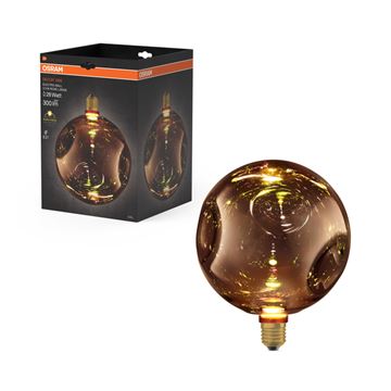 OSRAM Vintage 1906 Electro Rosa Glas Flad Stor 827 3,5W=28W E27