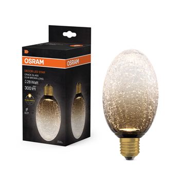 OSRAM Vintage 1906 Cracked Glass Lang 90 brun inkl. LED 3,5W=28W E27