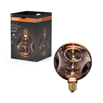 OSRAM Vintage 1906 Electro Sort Glas Flad Mellem 827 3,5W=28W E27