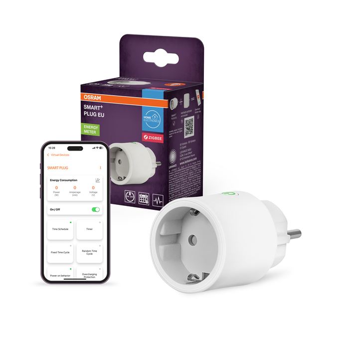 SMART+ ZIGBEE Plug med energimåler hvid