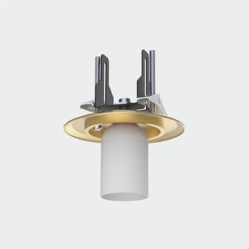 Parma Recessed 1L Loftlampe til indbygning antik guld IP44 Ekskl. glas skærm