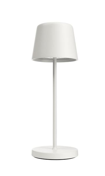 Canis Mini genopladelig bordlampe Hvid