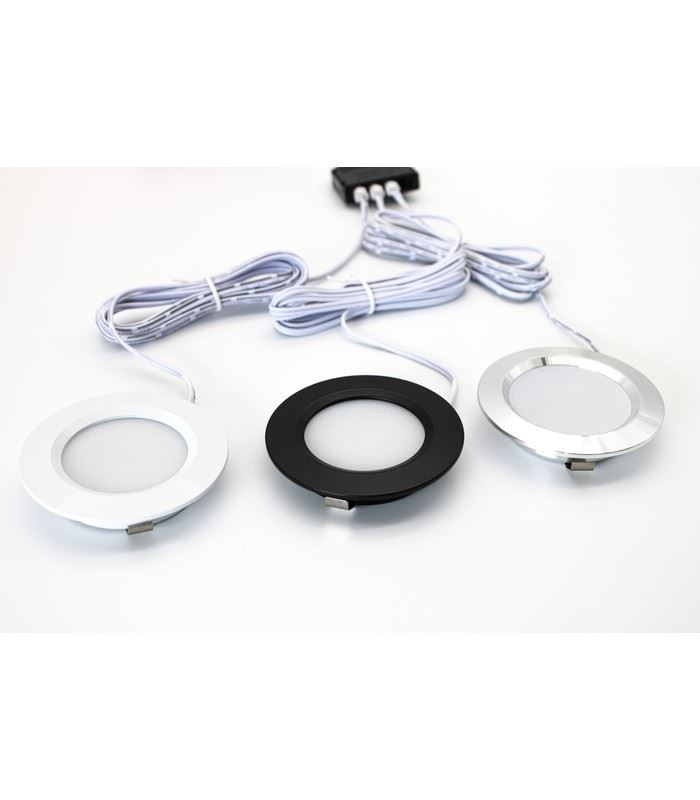 ALL-Lux møbelspot 2,7W LED 3000K 12V/DC i flere varianter